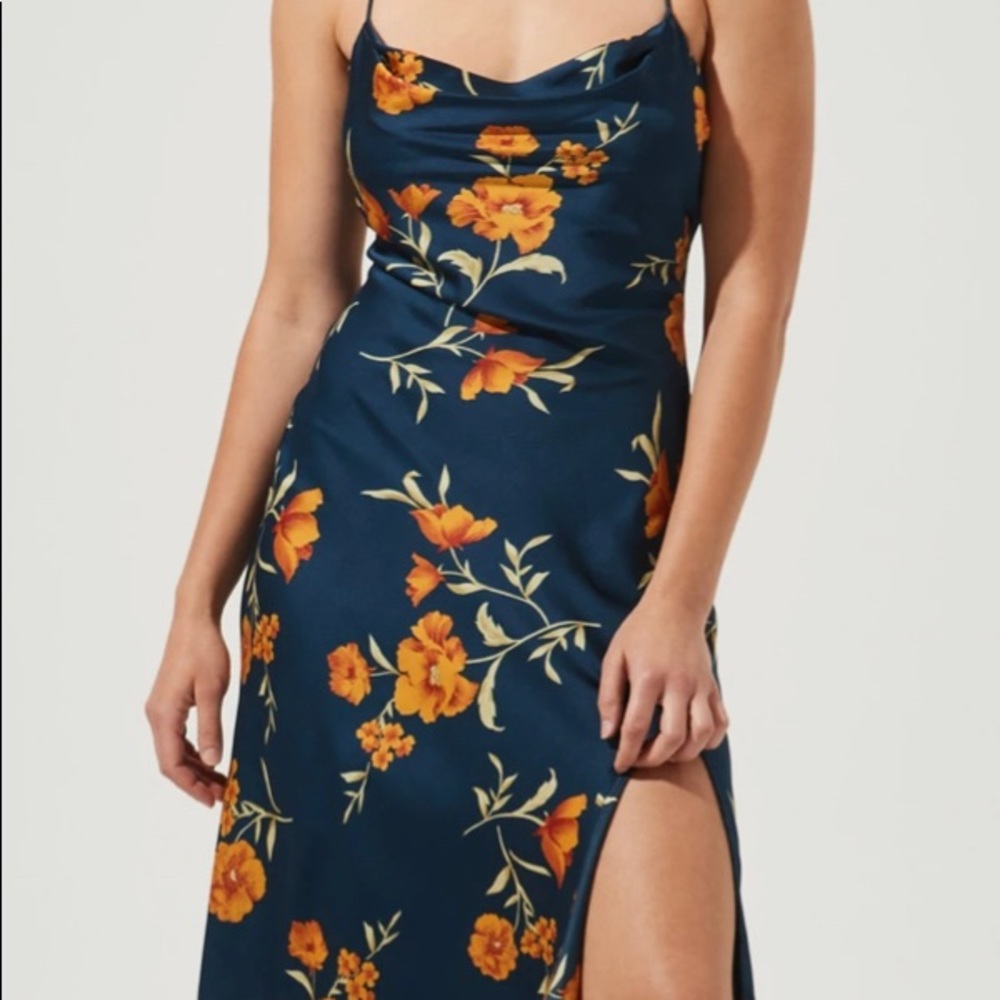 Astr gaia midi dress
